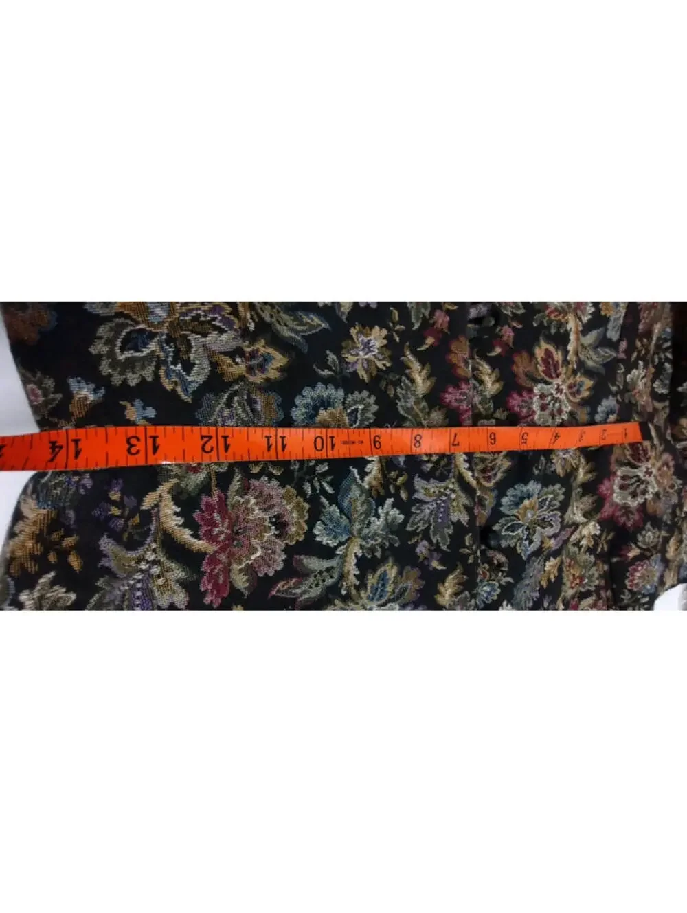 Vintage Tapestry Boho Coat Wide Collar Victorian Chic Lavender Burgundy S/ Med - Picture 9 of 16